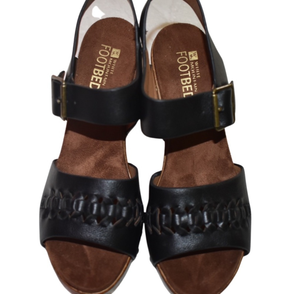 White Mountain Altheda Heeled Sandal Nappa Smooth Polyurethane Women’s Size 7.5 - Picture 9 of 12